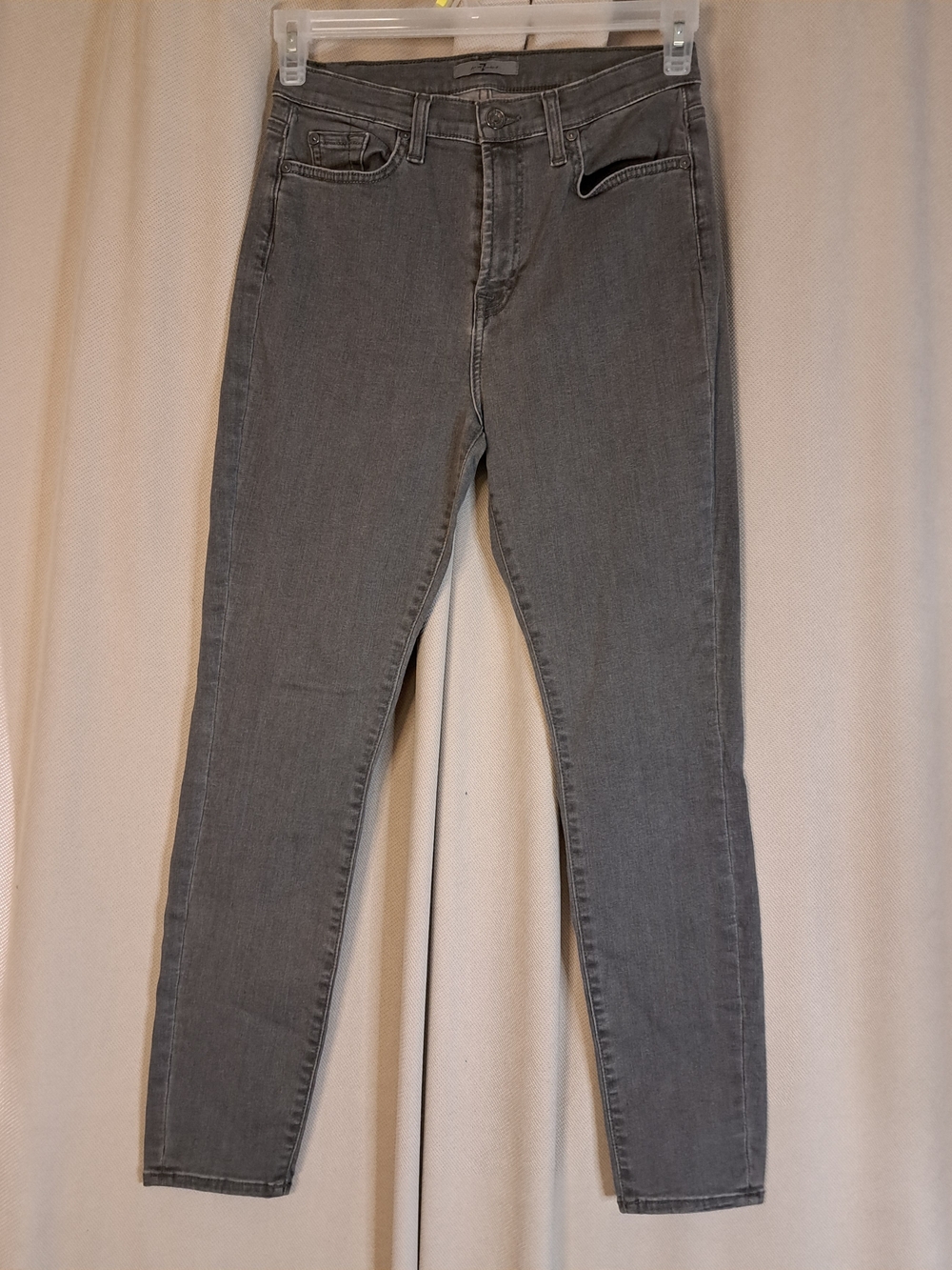 7 For All Mankind Slim Gray Skinny Jeans